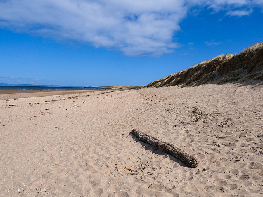 Aberlady Bay Beach plaże w Szkocji okolice Edynburga
