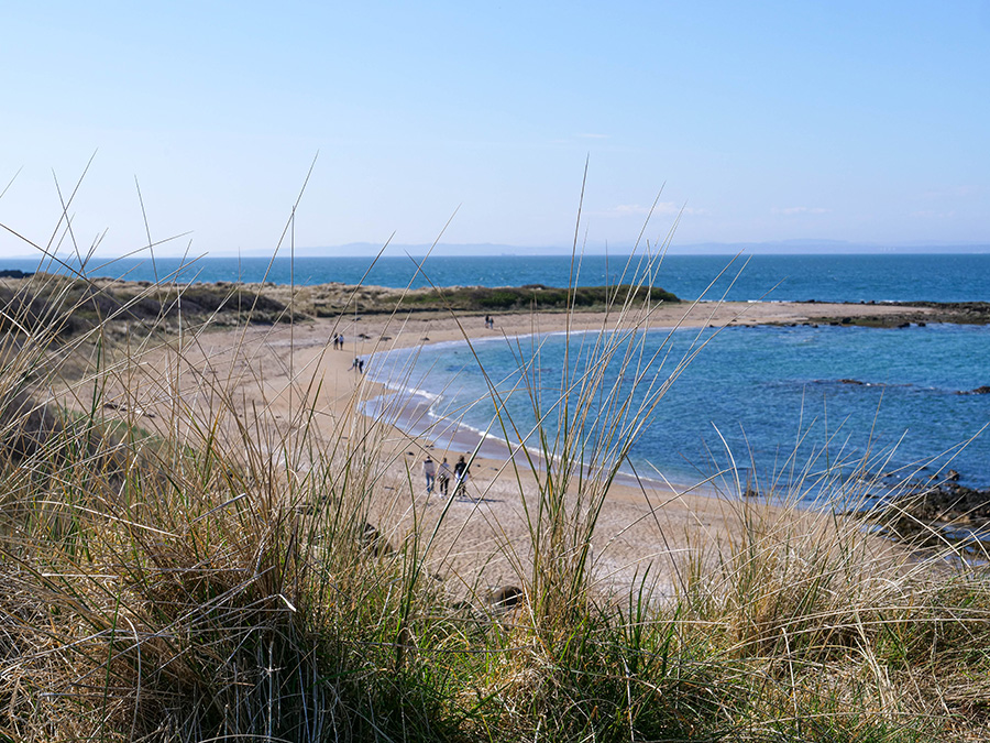 Gullane Beach plaże w Szkocji okolice Edynburga