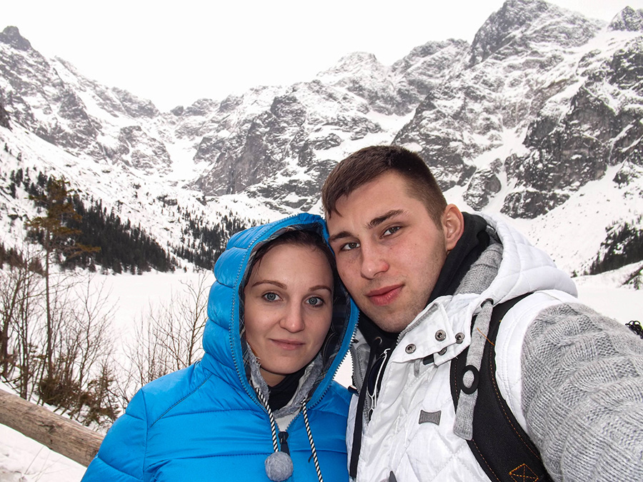 Morskie Oko - piękne góry i zima w Tatrach