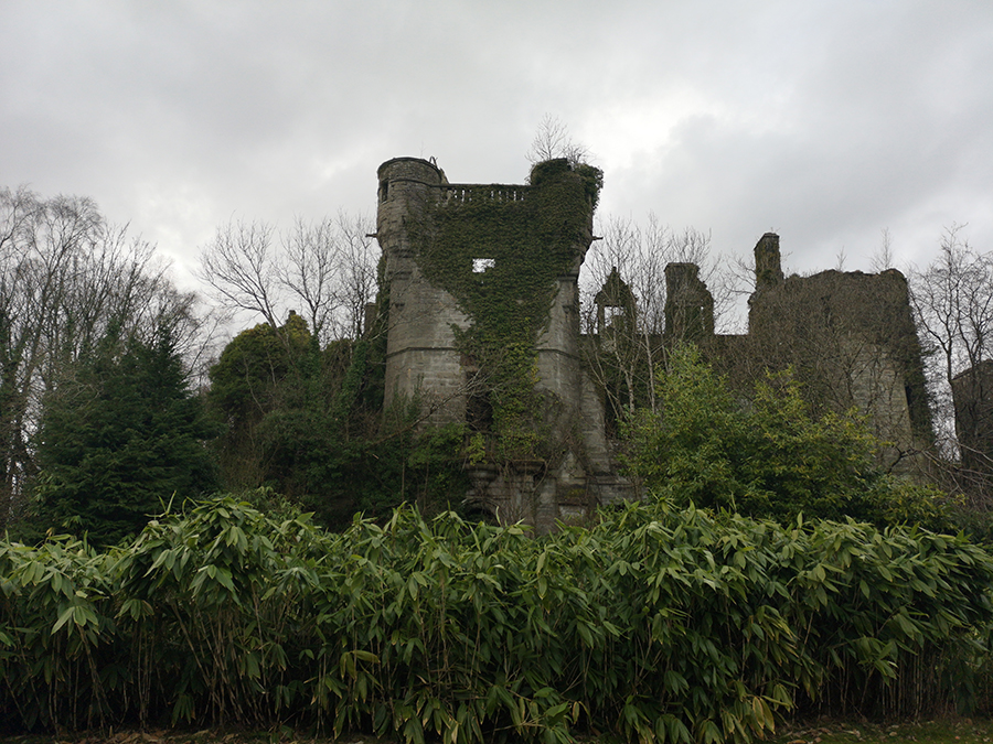 ruiny zamku buchanan castle szkocja