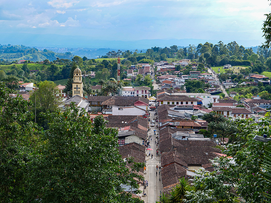 Salento miasto kolonialne Kolumbia